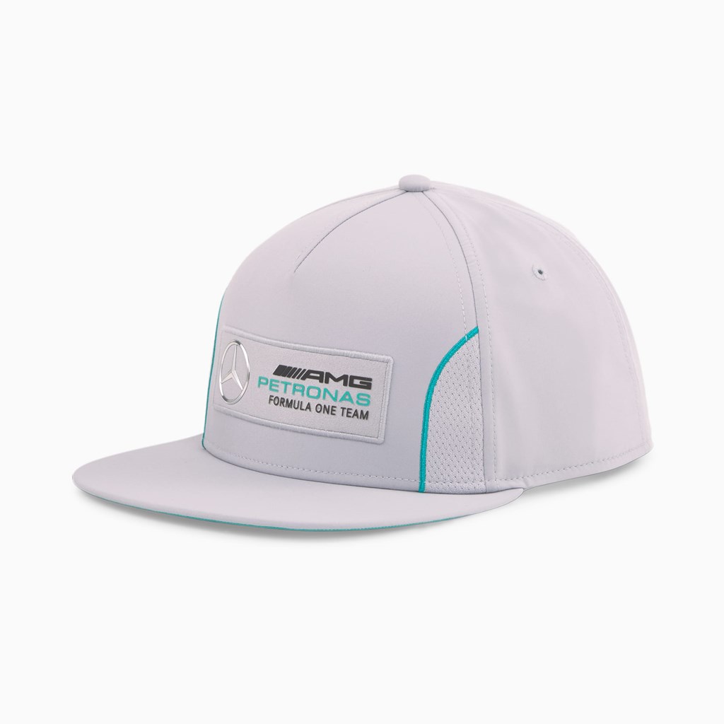 Pánské Klobouky Puma Mercedes F1 Byty Brim Stříbrné | 437605-ZMV