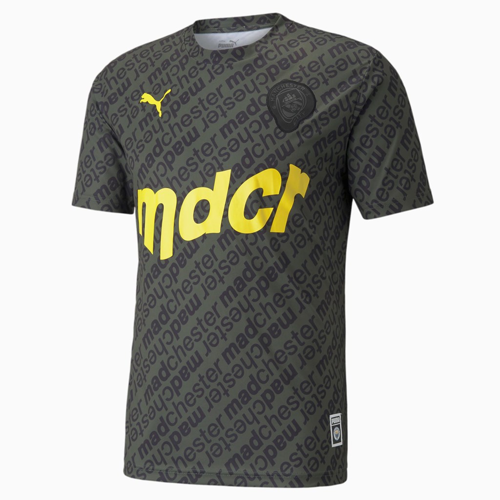 Pánské Tričko Puma MAN CITY x MDCR Soccer Černé | 124RXFPJH