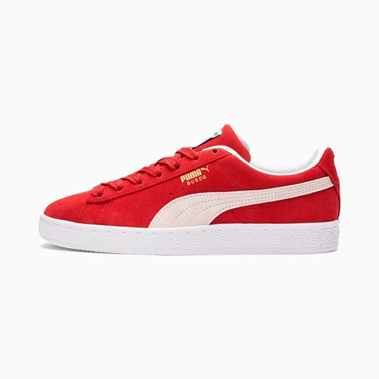 Dámské Tenisky Puma Suede Classic XXI Červené Bílé | KDLIB6245