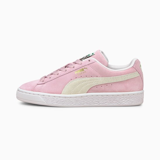 Dívčí Tenisky Puma Suede Classic XXI JR Růžové Bílé | 068EYDAMB