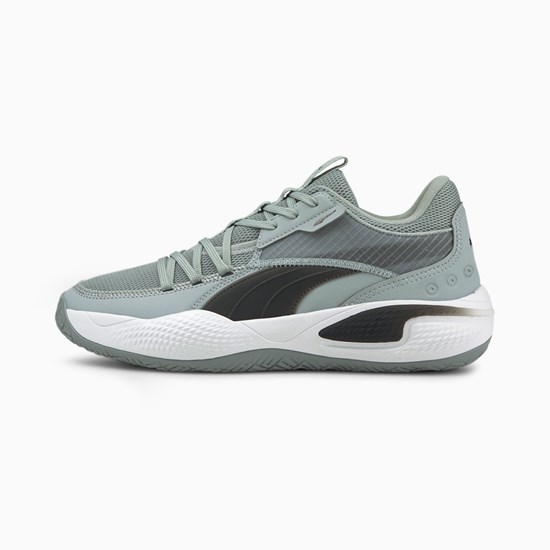 Pánské Basketbalové Boty Puma Court Rider Team Černé | 796314-BOK