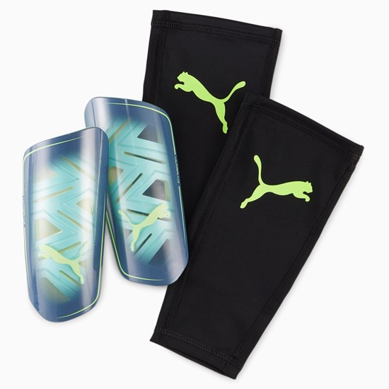 Pánské Guards Puma ULTRA Flex Sleeve Shin Guards Zelene Černé | 675142-ZYX