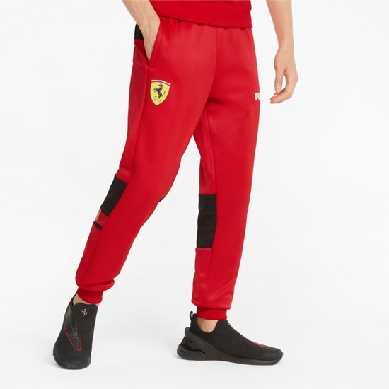 Pánské Kalhoty Puma Scuderia Ferrari Race SDS Track Rosso Corsa | 672ASQNGT