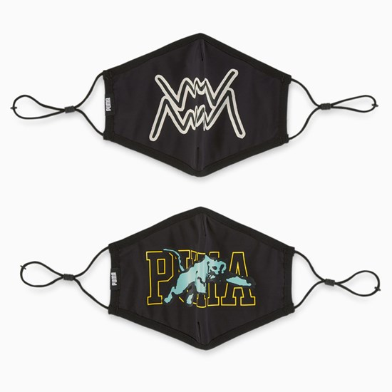 Pánské Mask Puma PUMA Face Mask (Set of 2) Černé | 853VDMGUB