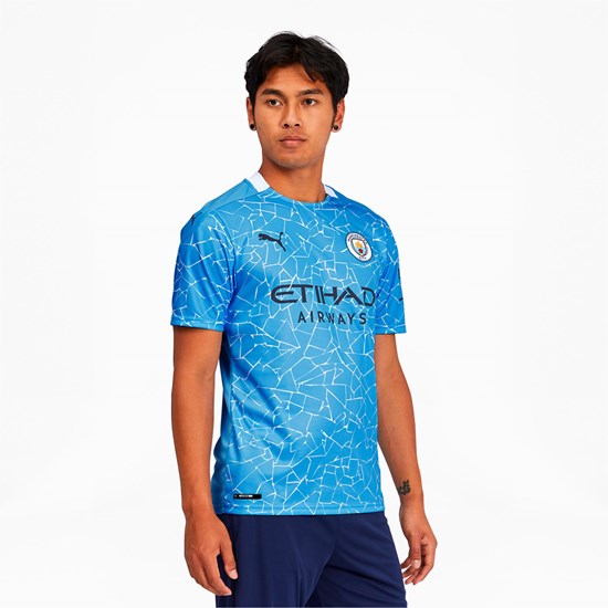 Pánské Tričko Puma Manchester City FC Home Replica Světle Blankyt | 069TVOCWS